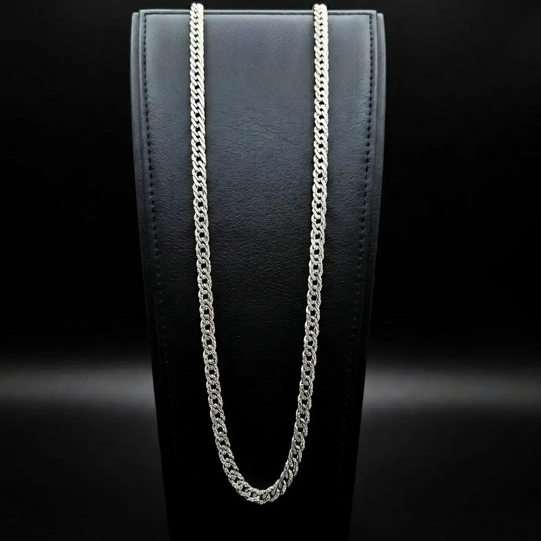 Unisex Lightweight Silver Byzantine Chain Necklace 58cm x 6mm